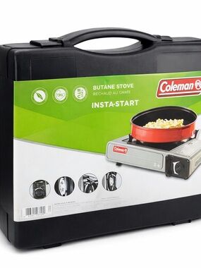 Coleman Butane Stove InstaStart Portable Camping Stove w/ Case New Sealed